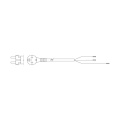 Mains Power Lead - 140048580017 Power Cable eur 1700mm 3x0 75m [Electrolux Aeg]
